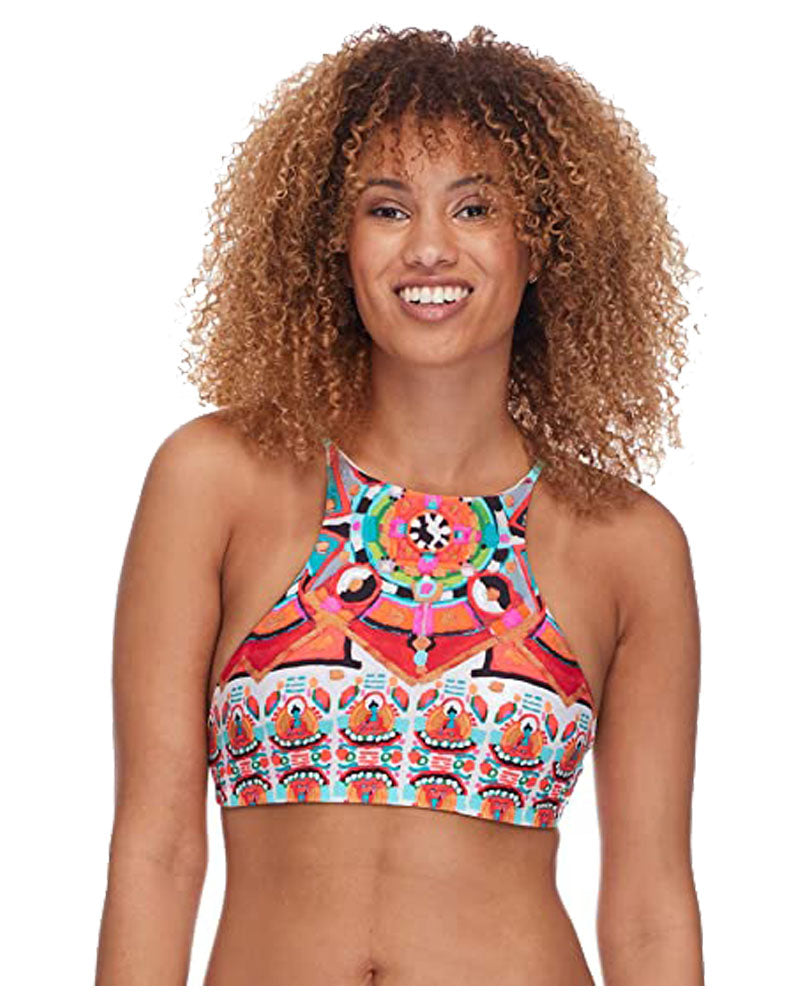 EIDON Adelina High Neck Bikini Top